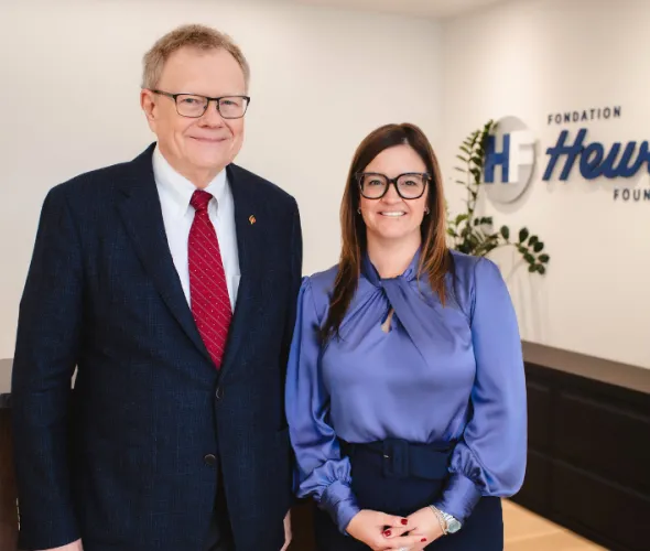 Jim Hewitt and Kim Anderson of the Hewitt Foundation. Photo courtesy of Steve Gerrard