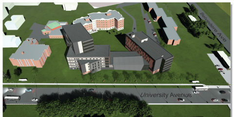 new upei residence mockup